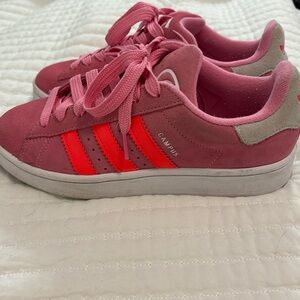 adidas campus 00 pink and orange size 6.5 big kids